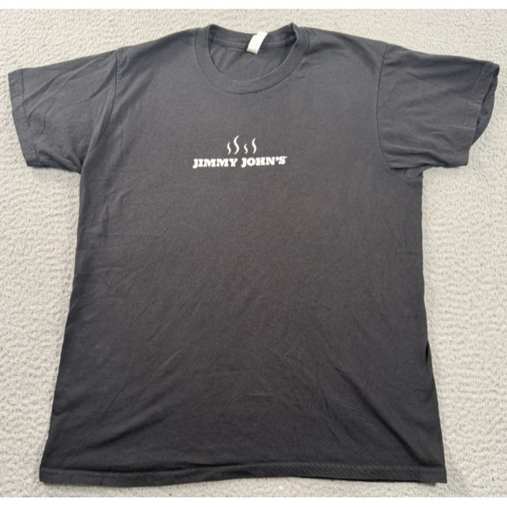 Jimmy John's Tastier Toasted Shirt Adult Medium Tee Short Sleeve‎ Uniform Shirt
